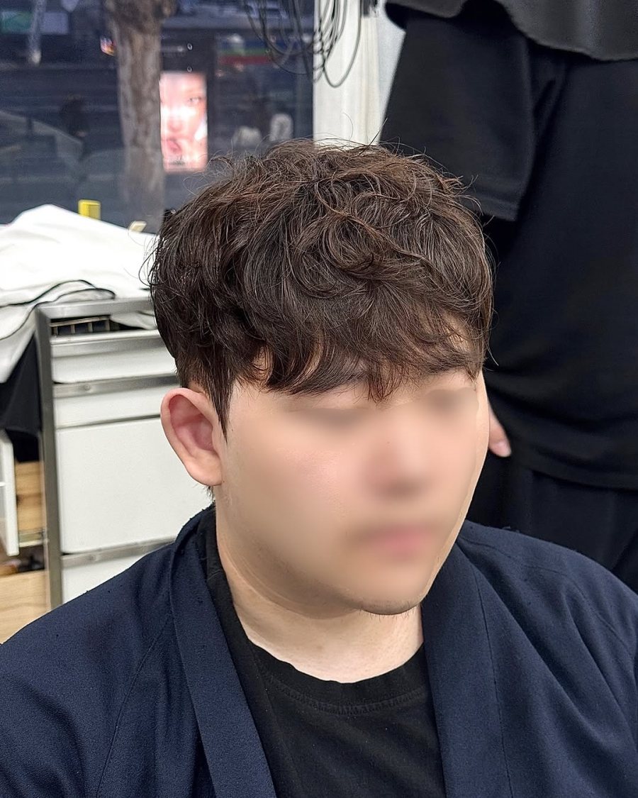 면목동 레이어드컷 남자 쉐도우 레이어드컷 - 장한평역 미용실 헤어샵426