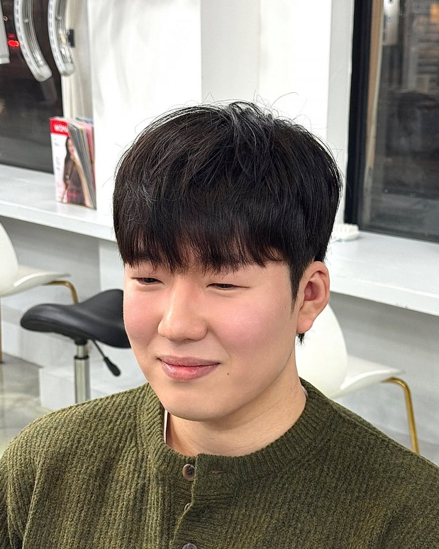 장한평 레이어드컷 남자 댄디 레이어드컷 - 장한평역 미용실 헤어샵426