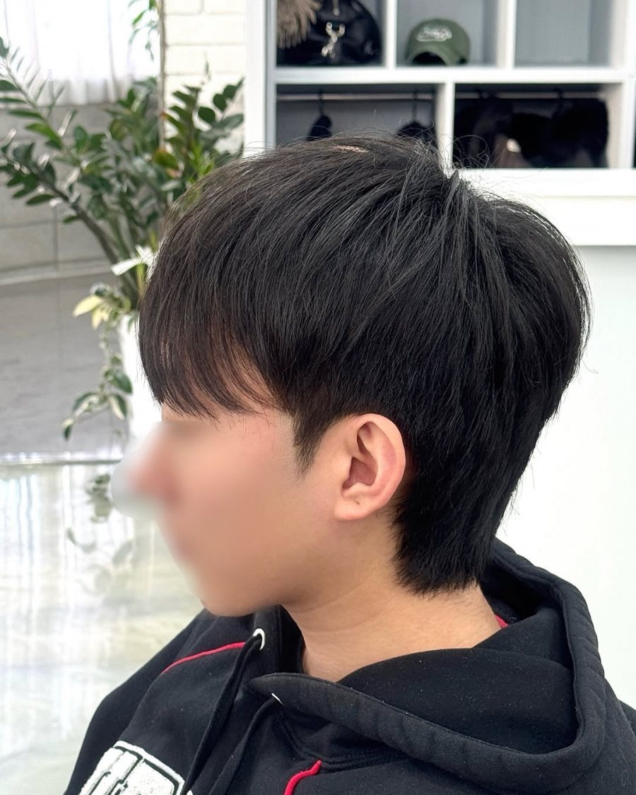 성동구 레이어드컷 남자 시스루 레이어드컷 - 장한평역 미용실 헤어샵426